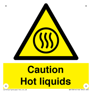 Caution hot liquids